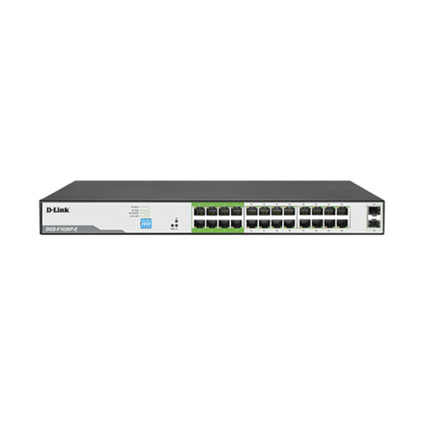 سوئیچ 26 پورت گیگابیتی و رکمونت دی لینک مدل DGS-F1026P-E