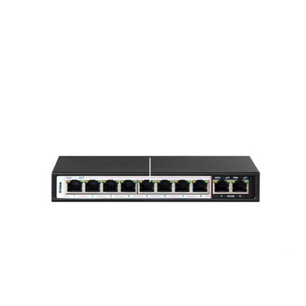 سوییچ 8 پورت poe دی-لینک DGS-F1010P-E